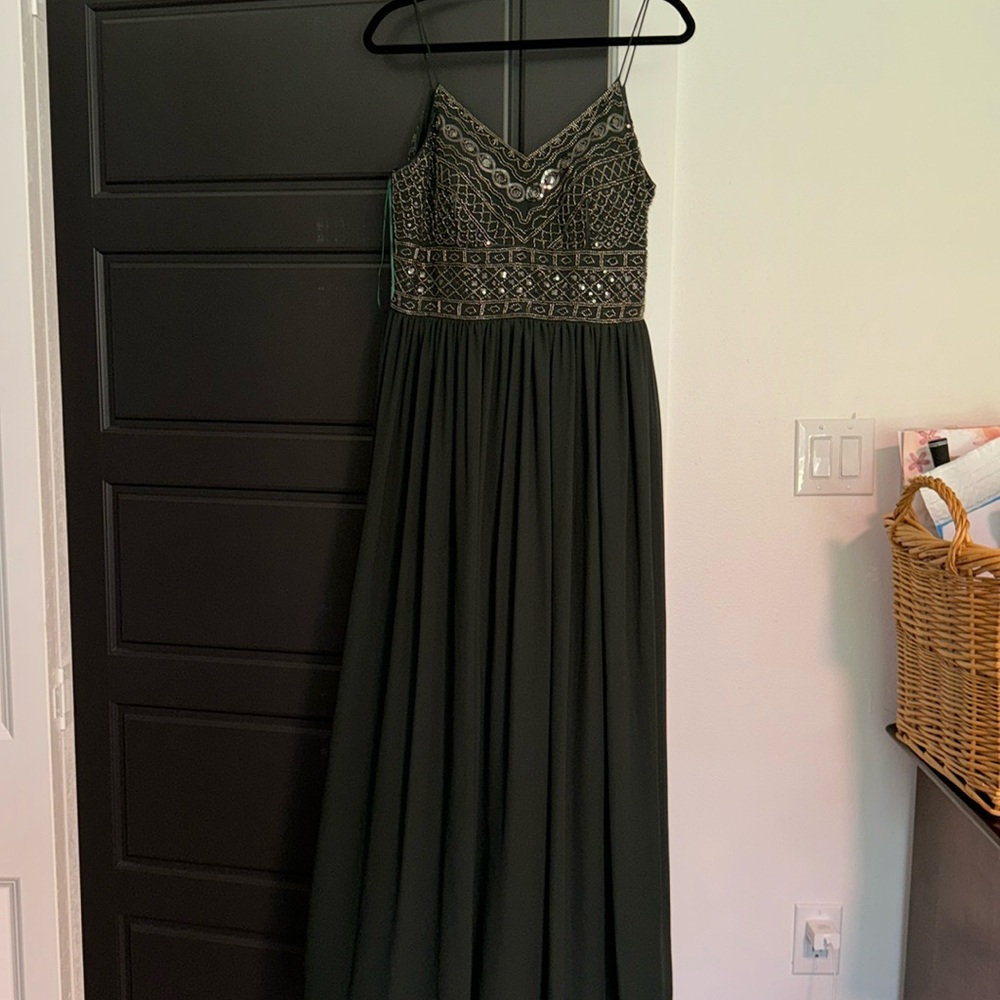 Dark green altard state formal dress